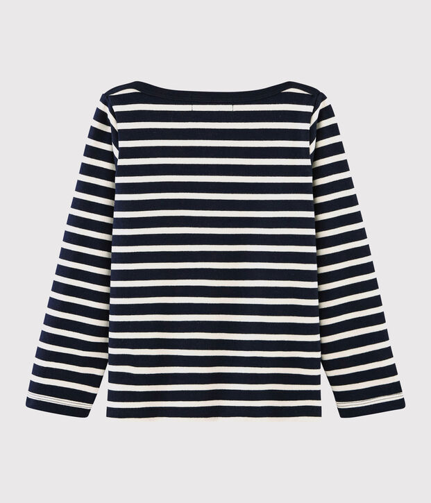 Kinder-Marineshirt aus Jersey M&auml;dchen - Jungen blau/weiss
