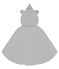 Emblematisches Baby-Cape aus wattiertem Rippstrick weiss MARSHMALLOW/blau SMOKING