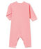 Baby MädchenStrampler ohne Fuß rosa CHEEK/weiss MARSHMALLOW
