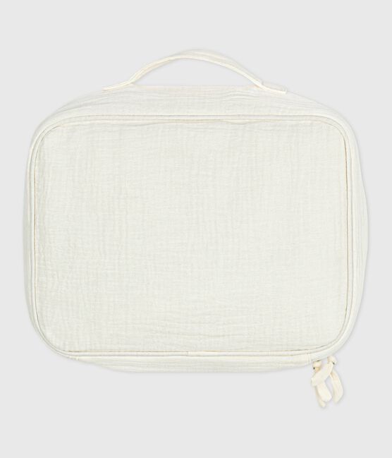 Newborn-Köfferchen aus besticktem Musselin-Stoff weiss MARSHMALLOW