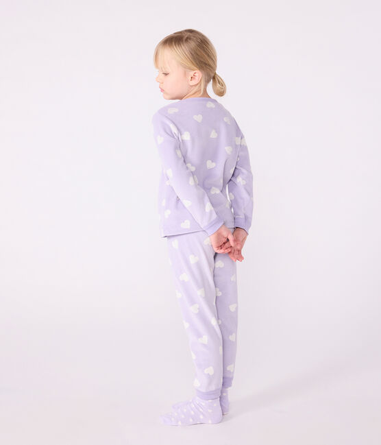Kinder-Pyjama aus Nicki mit Herzmotiv weiss SQUAW/ MARSHMALLOW