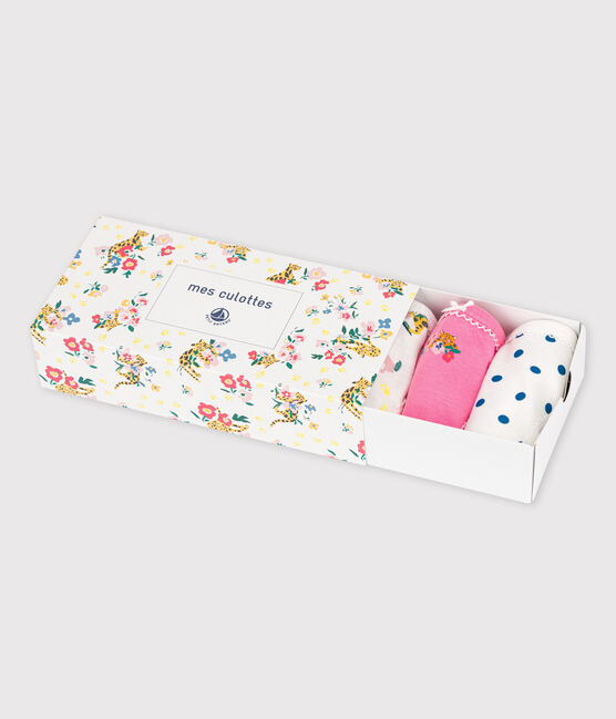 5er-Set Slips aus Baumwolle und Elastan mit Herzmotiv für Mädchen variante 1