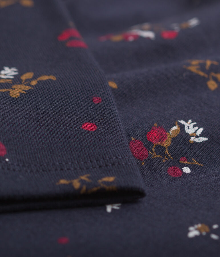 Lang&auml;rmliger Baby-Body aus Baby-Baumwolle. blau SMOKING/weiss MULTICO