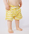 Baby-Badeshorts mit Haimotiven gelb ORGE/weiss MARSHMALLOW