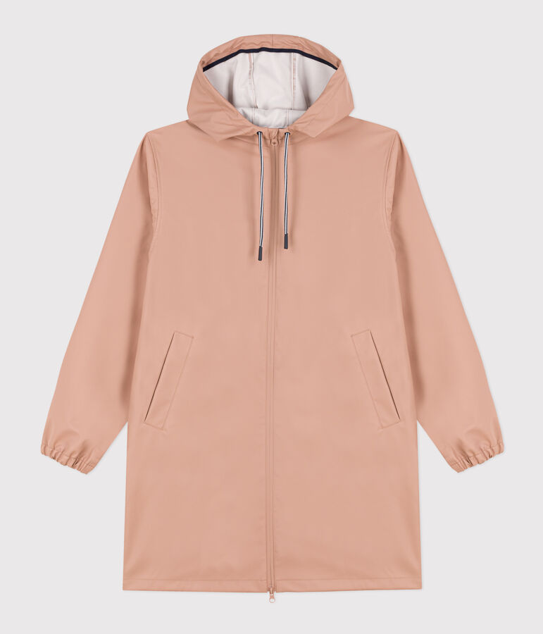 Leichte Regenjacke aus recyceltem Material beige