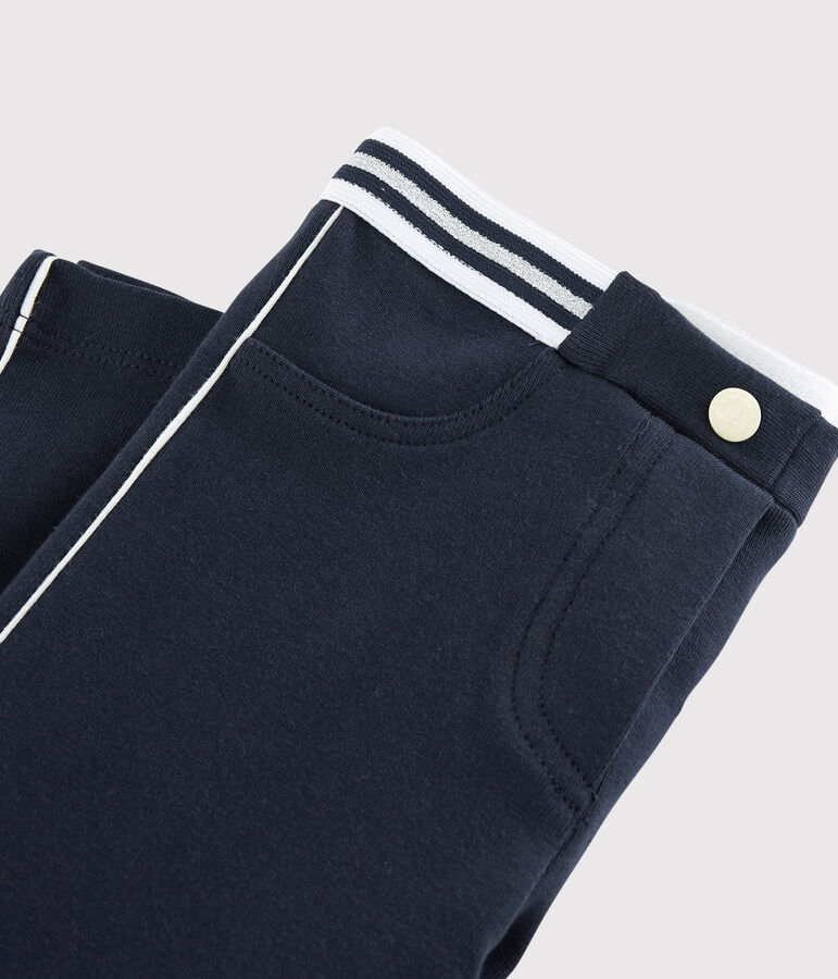 Kinder-Jegging aus Baumwolle mit Elasthan, M&auml;dchen blau