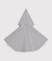 Gestreiftes Baby-Cape aus Baumwolle weiss MARSHMALLOW/blau SMOKING
