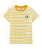 Kurzärmliges T-Shirt für Jungen beige COQUILLE+BOUDOR
