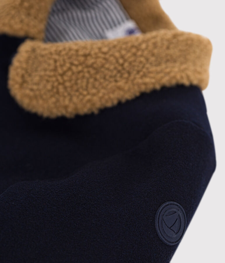 Baby-Jacke aus Wollstoff blau