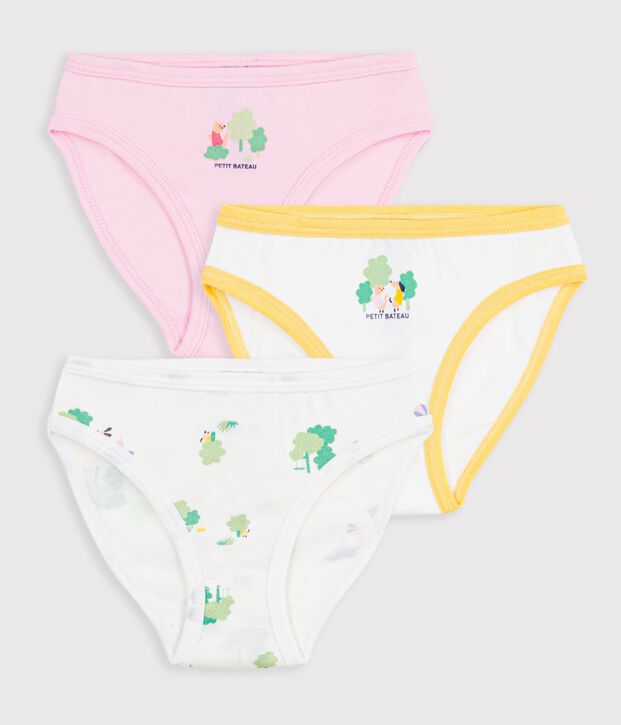 Lot de 3 culottes en coton vielfarbig