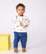Baby-Sweatshirt aus Baumwolle mit Beerenmotiv und Volants
