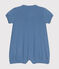 Baby-Kurzoverall aus Baumwolle im Ajour-Stil blau BEACH