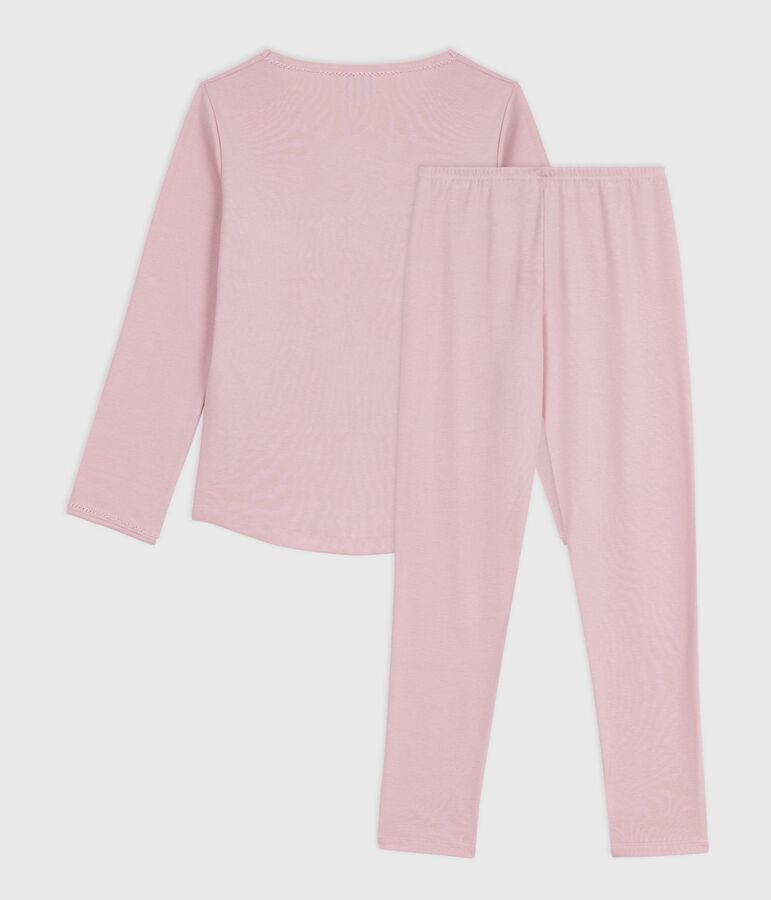 Kinder-Pyjama aus Baumwolle rosa