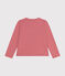 Kinder-Cardigan aus Molton für Mädchen rosa ROSEWOOD