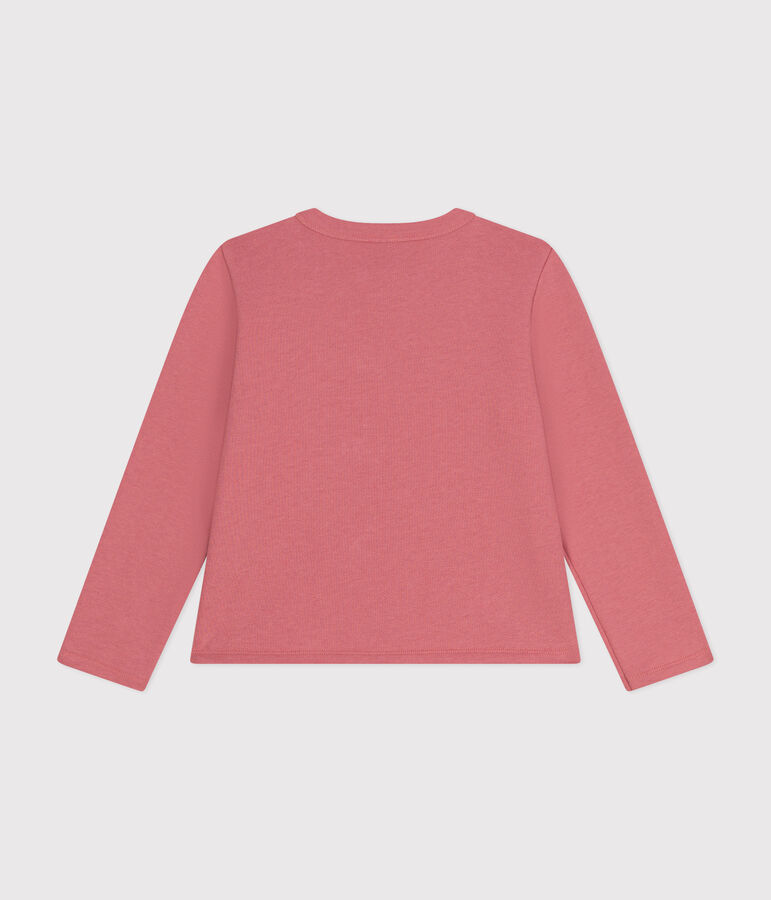 Kinder-Cardigan aus Molton f&uuml;r M&auml;dchen rosa