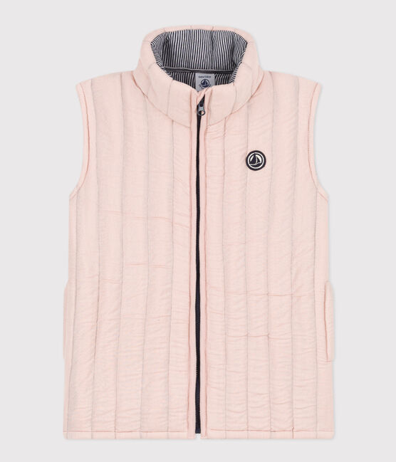 Kinder-Weste aus Doppeljersey rosa SALINE