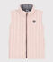 Kinder-Weste aus Doppeljersey rosa SALINE