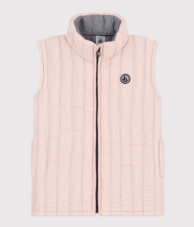 Kinder-Weste aus Doppeljersey rosa