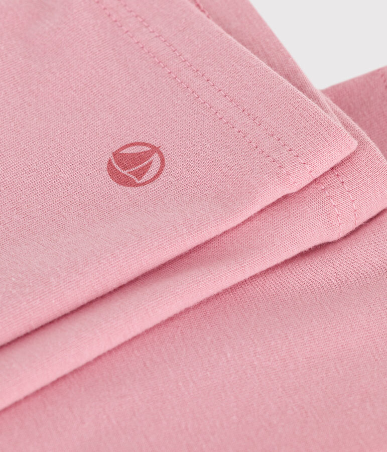 Kinder-Leggings aus einfarbiger Baumwolle rosa