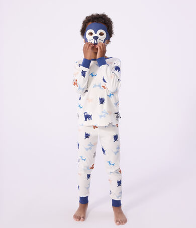 Kinder-Pyjama zum Verkleiden aus Baumwolle mit Hunde-Motiv