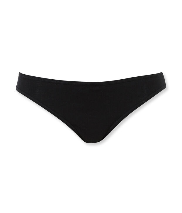 Damen-Slip aus leichter Baumwolle schwarz