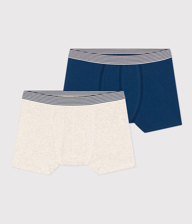 2er-Set Boxershorts aus Baumwolle und Elasthan f&uuml;r Jungen vielfarbig