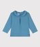 Langärmelige Babybluse aus Baumwolle blau POLOCHON