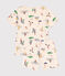 Kurzer Kinderpyjama aus Baumwolle mit verschiedenen Sportmotiven weiss AVALANCHE/ MULTICO