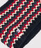 Kinder-Snood für Mädchen und Jungen blau SMOKING/weiss MULTICO