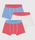 3er-Set Boxershorts aus Bio-Baumwolle mit Ringelstreifen für Jungen