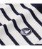 Ikonisches Baby-Streifenshirt Unisex beige COQUILLE/blau ABYSSE