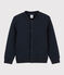 Kinder-Cardigan aus gestepptem Doppeljersey für Jungen blau SMOKING