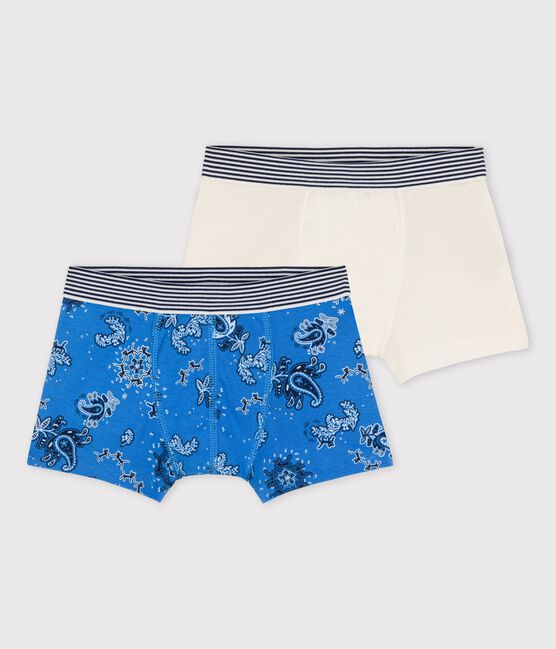 2er-Set Boxershorts aus Bio-Baumwolle mit Bandanamuster für Jungen variante 1