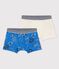 2er-Set Boxershorts aus Bio-Baumwolle mit Bandanamuster für Jungen variante 1