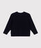 Irischer Pullover aus Baumwolle für Kinder Mädchen/Jungen blau SMOKING