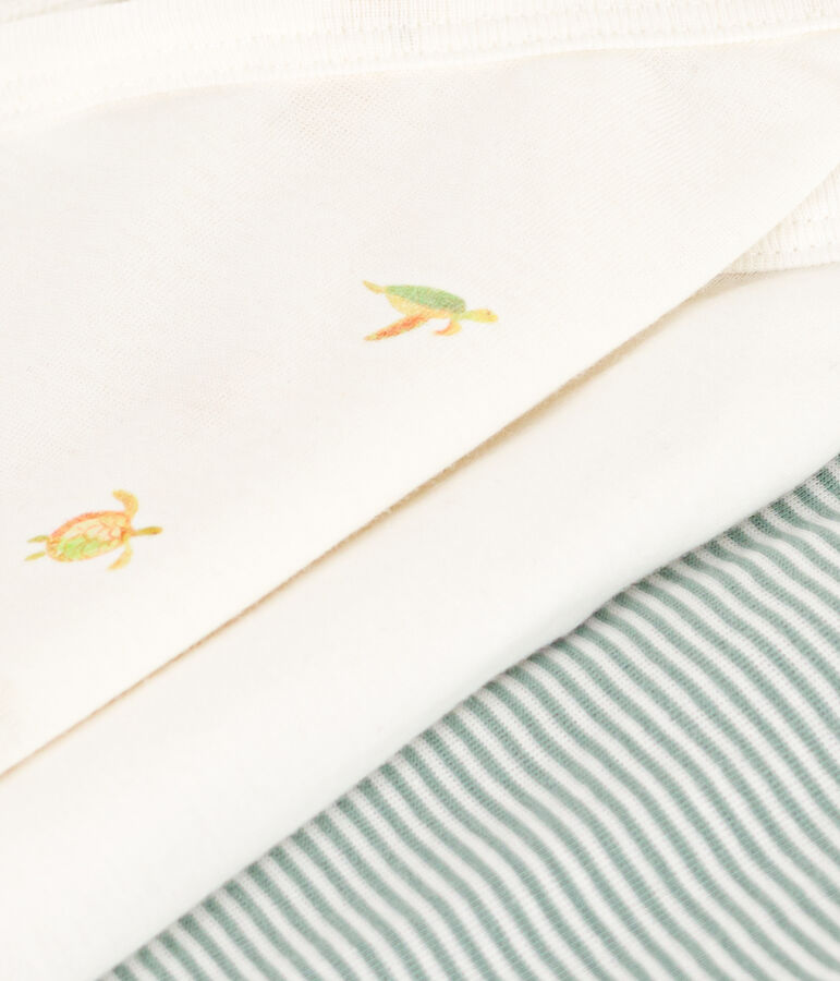 3er-Set Kurz&auml;rmelige Baby-Wickelbodys aus Baumwolle variante 1