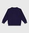 Kinder-Cardigan aus einfarbiger Baumwolle blau SOIR