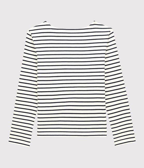 Streifenshirt aus Baumwolle für Damen weiss MARSHMALLOW/blau SMOKING