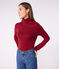 Damen-Rollkragenshirt "L'Iconique" aus Baumwolle AMARANTE