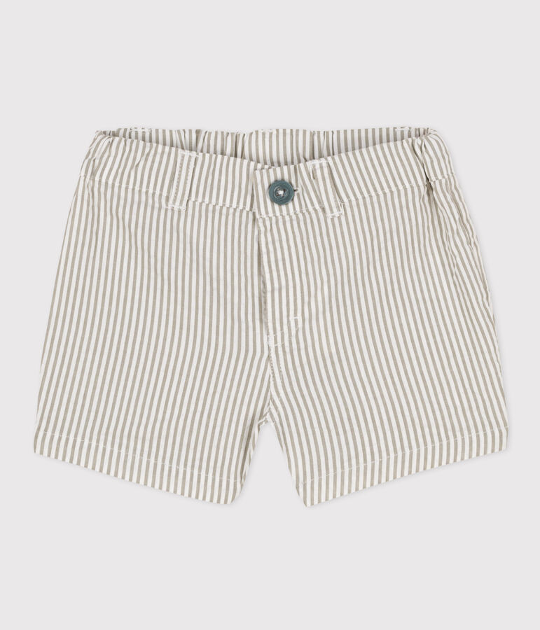 Baby-Shorts aus Seersucker MARECAGE/ MARSHMALLOW