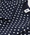 Kinderkleid aus Molton und mit Pünktchen für Mädchen blau SMOKING/ AVALANCHE