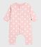 Wattierter Baby-Overall aus Baumwolle mit Herzmotiv rosa JOLI/ MILK