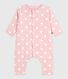 Wattierter Baby-Overall aus Baumwolle mit Herzmotiv