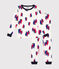 Eng anliegender Kinder-Pyjama aus Baumwolle mit Schiffchen-Motiv weiss MARSHMALLOW/weiss MULTICO