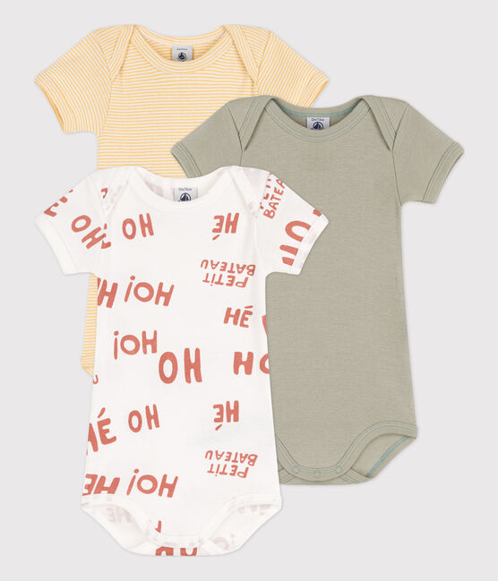 3er-Set kurzärmeligen Baby-Bodys aus Baumwolle variante 1