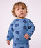 Baby-Set Sweatshirt und Hose aus Baumwolle mit Tiermotiv blau/vielfarbig