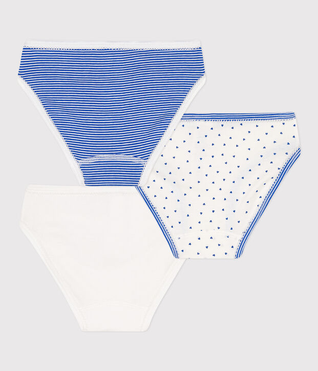 3er-Set Slips aus Baumwolle f&uuml;r M&auml;dchen vielfarbig