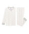 Kinderpyjama aus Doppeljersey für Jungen weiss MARSHMALLOW/weiss MULTICO