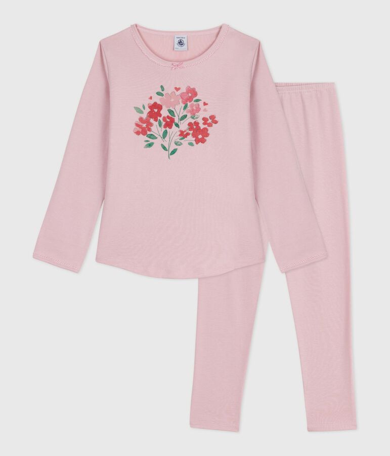 Kinder-Pyjama aus Baumwolle rosa