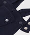 Lange Baby-Latzhose aus dichtem Jersey blau SMOKING
